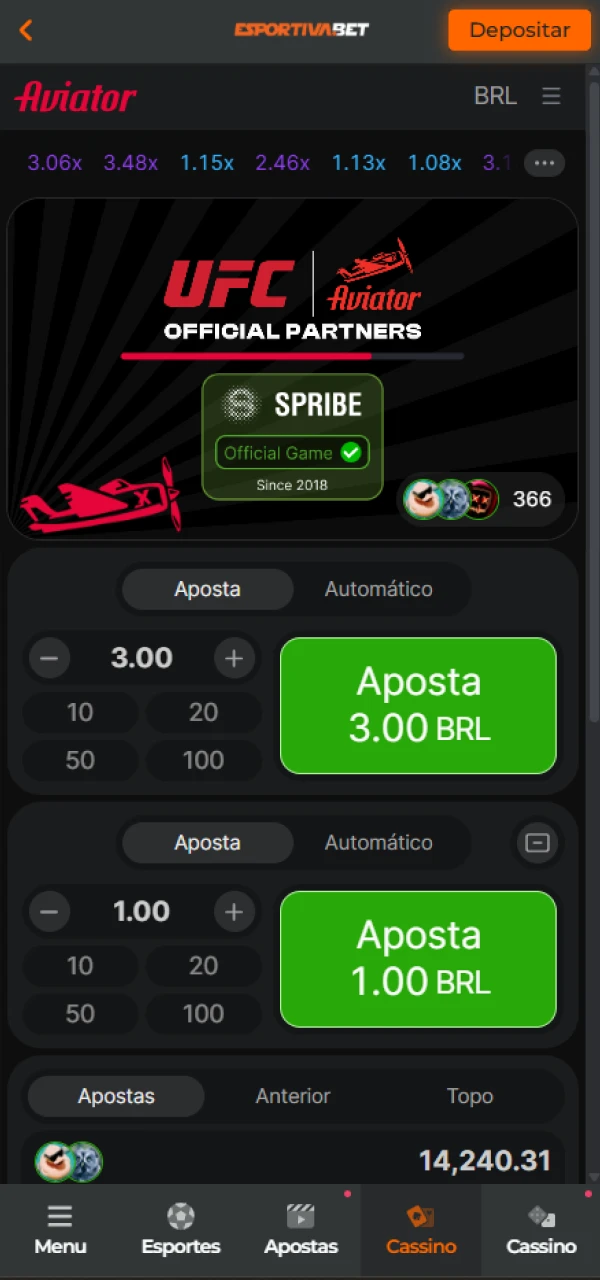 Aguarde a nova ronda do jogo Aviator para apostar na EsportivaBet.