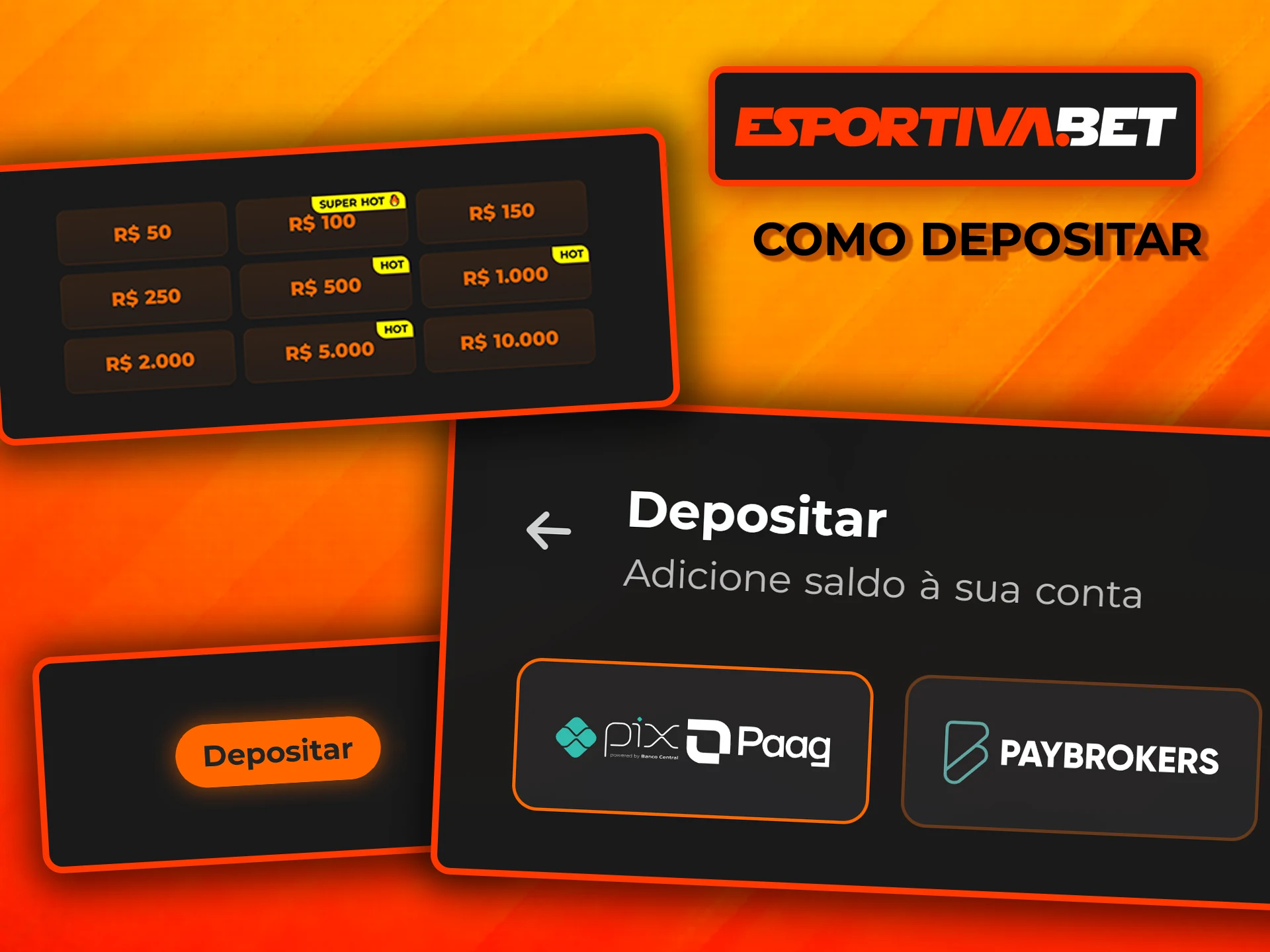 Descubram uma maneira fácil de depositar fundos na EsportivaBet.