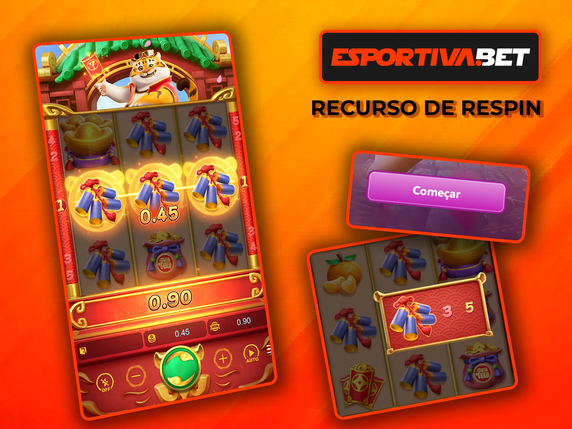 Saiba mais sobre a função respin no Fortune Tiger na EsportivaBet.