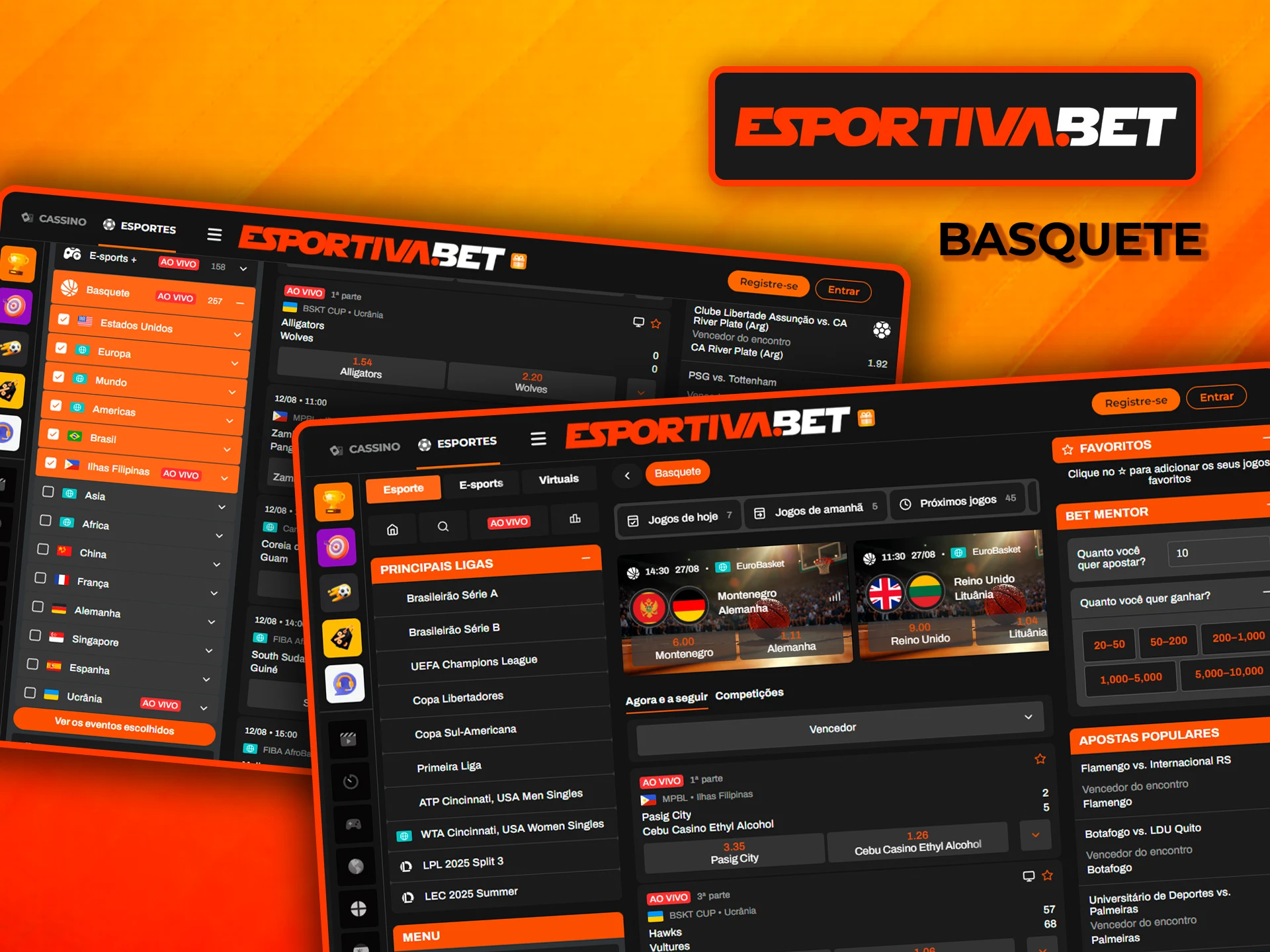 Aposte no basquetebol e ganhe com a EsportivaBet.