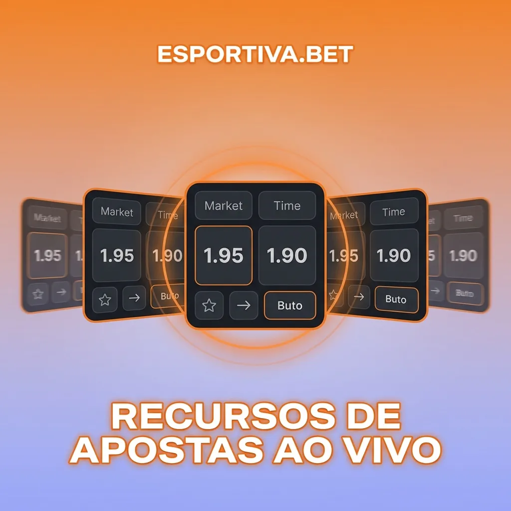 App Esportiva Bet mostrando interface de apostas ao vivo com odds em tempo real, estatísticas e placar atualizado