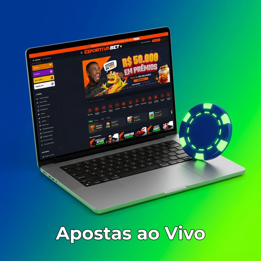 Apostas ao vivo na Esportiva Bet com odds dinâmicas, mercados exclusivos e estatísticas em tempo real